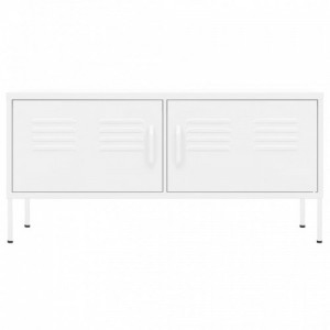 Fehér acél TV-szekrény 105 x 35 x 50 cm