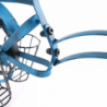 Kerékpár alakú RETRO virágcserép, fekete|kék, ALBO