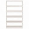Fehér tömör fenyőfa könyvszekrény|térelválasztó 100x30x167,5 cm