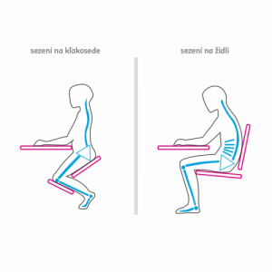 Ergonomikus térdelőszék, rózsaszín|bükkfa, GROCO