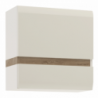 Fali szekrény, fehér extra magas fényű HG|trufla sonoma tölgy, LYNATET 66