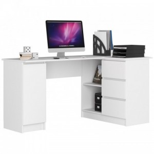 Sarok íróasztal 155x85cm fehér