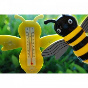 Méhecskés hőmérő