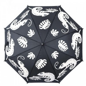 Esőre színváltós kaméleon mintás gyerek esernyő