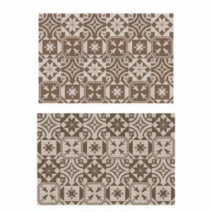 Portugál csempe mintás, téglalap alakú, kétoldalú kültéri szőnyeg