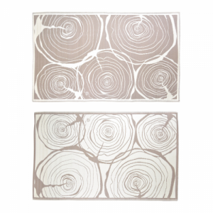 Fatörzs mintás, téglalap alakú, kétoldalú kültéri szőnyeg