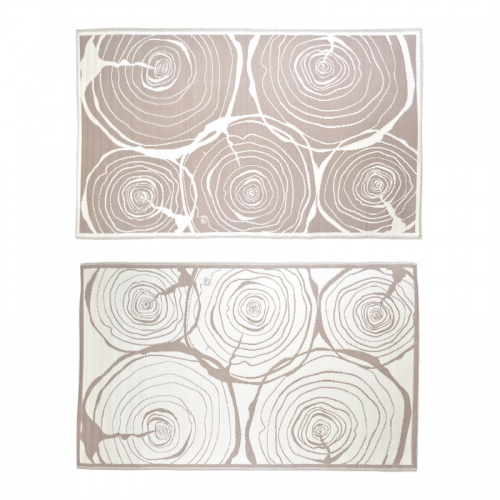 Fatörzs mintás, téglalap alakú, kétoldalú kültéri szőnyeg