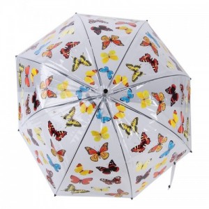 Pillangó mintás átlátszó esernyő
