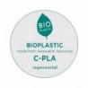 Bioplasztik 4 db-os lapos tányér szett, világosbarna