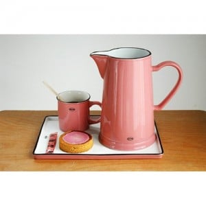 Vintage teás | kávés bögre, rózsaszín