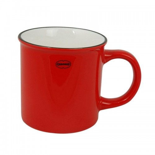 Vintage teás | kávés bögre, piros