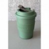 Bioplasztik hordozható kávéspohár, zöld M