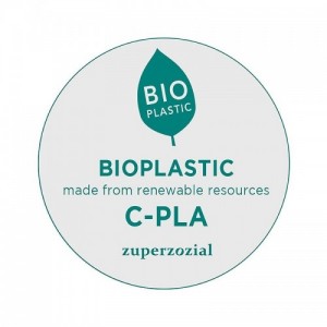 Bioplasztik hordozható kávéspohár, világosbarna L