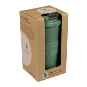 Bioplasztik hordozható kávéspohár, zöld L