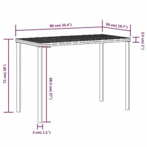 5 személyes fekete polyrattan L-alakú kanapészett párnákkal