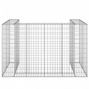 Horganyzott acél gabionfal szemeteskukákhoz 180 x 100 x 110 cm