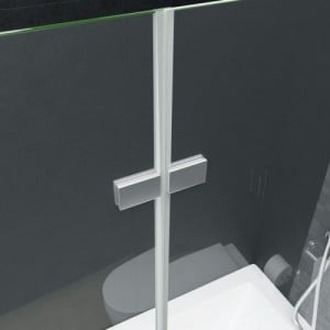 ESG zuhanykabin 2-paneles összecsukható ajtóval 120 x 140 cm