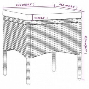 5 részes szürke polyrattan és edzett üveg kerti étkezőgarnitúra