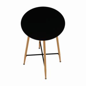 Bárasztal, fekete|tölgy, átmérő 60 cm, IMAM