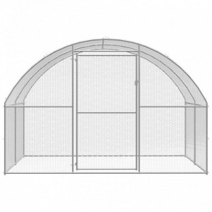 Kültéri horganyzott acél tyúkól 3 x12 x 2 m