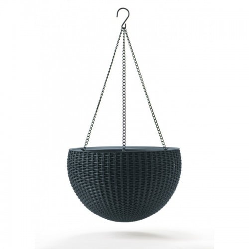 KETER hanging sphere planter műrattan virágcserép