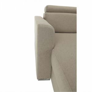 Luxus kivitelű ülőgarnitúra, bézs|téglavörös, jobbos, MARIETA U