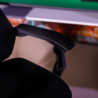 Irodai|gamer szék, fekete|zöld, JORIK