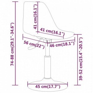 4 db lila polipropilén forgó étkezőszék