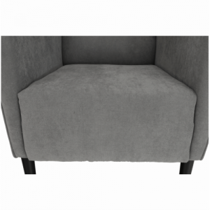 Kényelmes fotel, szürke|fekete, BREDLY