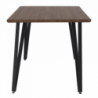 Étkezőasztal, tölgy|fekete, 150x80 cm, FRIADO