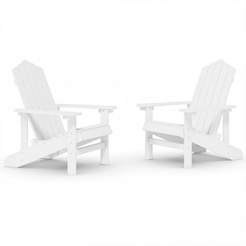 2 db fehér HDPE kerti adirondack szék