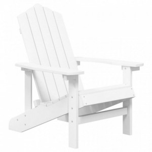 Fehér HDPE kerti adirondack szék asztallal