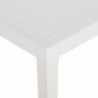 Fehér polipropilén kerti asztal 220 x 90 x 72 cm