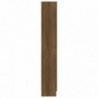 Barna tölgyszínű fa fürdőszobaszekrény 82,5 x 30,5 x 185,5 cm