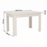 Kihúzható étkezőasztal, 130-175x80 cm, TIFFY-OTILIA 15