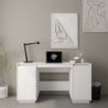 Fehér tömör fenyőfa íróasztal 140 x 50 x 75 cm