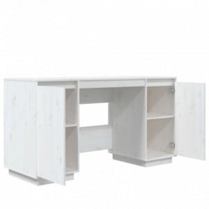 Fehér tömör fenyőfa íróasztal 140 x 50 x 75 cm