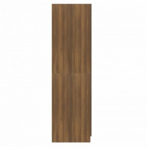Barna tölgy színű szerelt fa ruhásszekrény 80 x 52 x 180 cm