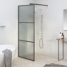 Fekete sötét ESG üveg zuhanyfal 80 x 195 cm
