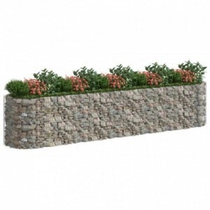 Horganyzott vas gabion magaságyás 500x100x100 cm