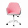 Irodai szék, szövet rózsaszín|szürke|fehér, SANTY