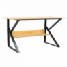 Polcos íróasztal, bükkfa|fekete, TARCAL 100