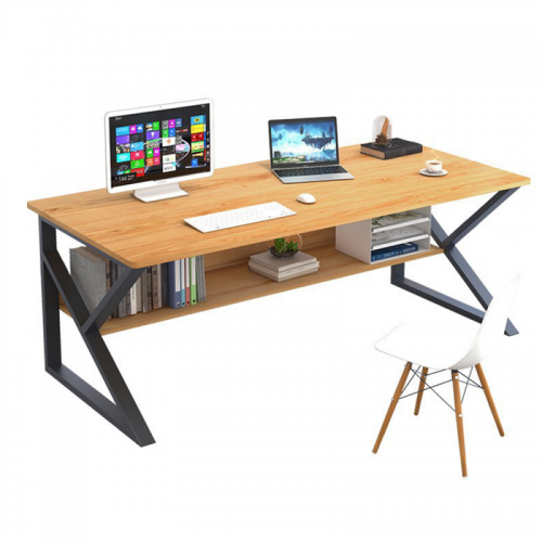 Polcos íróasztal, bükkfa|fekete, TARCAL 140