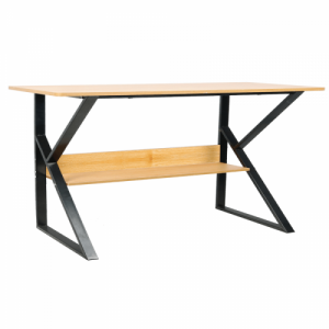 Polcos íróasztal, bükkfa|fekete, TARCAL 140