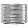 Ezüstszínű porszórt acél kerti magaságyás 554x100x68 cm