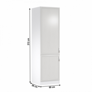 Hűtő beépítő konyhaszekrény D60ZL, balos, fehér|sosna Andersen, SICILIA
