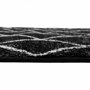 Szőnyeg, fekete|minta, 67x120 cm, MATES TYP 1