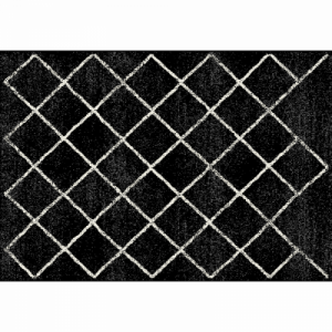 Szőnyeg, fekete|minta, 100x150  cm, MATES TYP 1
