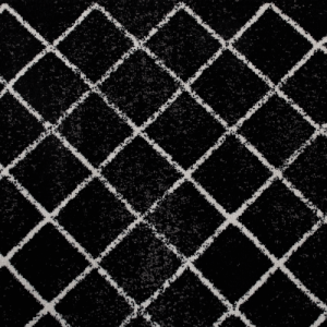 Szőnyeg, fekete|minta, 133x190  cm, MATES TYP 1