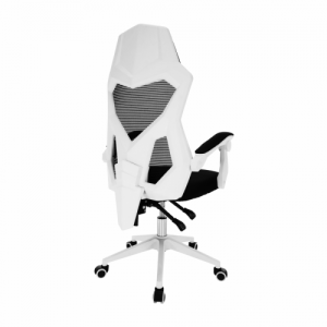 Irodai|gamer szék, fekete|fehér, YOKO